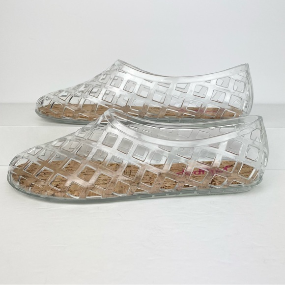 Jellypop Jelly Cork Shoes Netted Summer Flats Viral Y2k - Picture 4 of 6